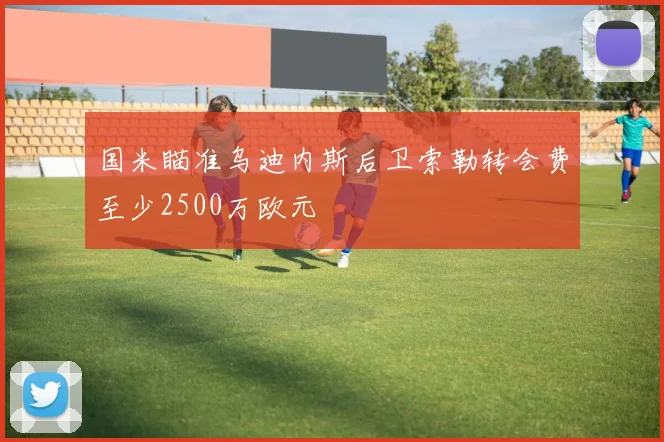 国米瞄准乌迪内斯后卫索勒转会费至少2500万欧元